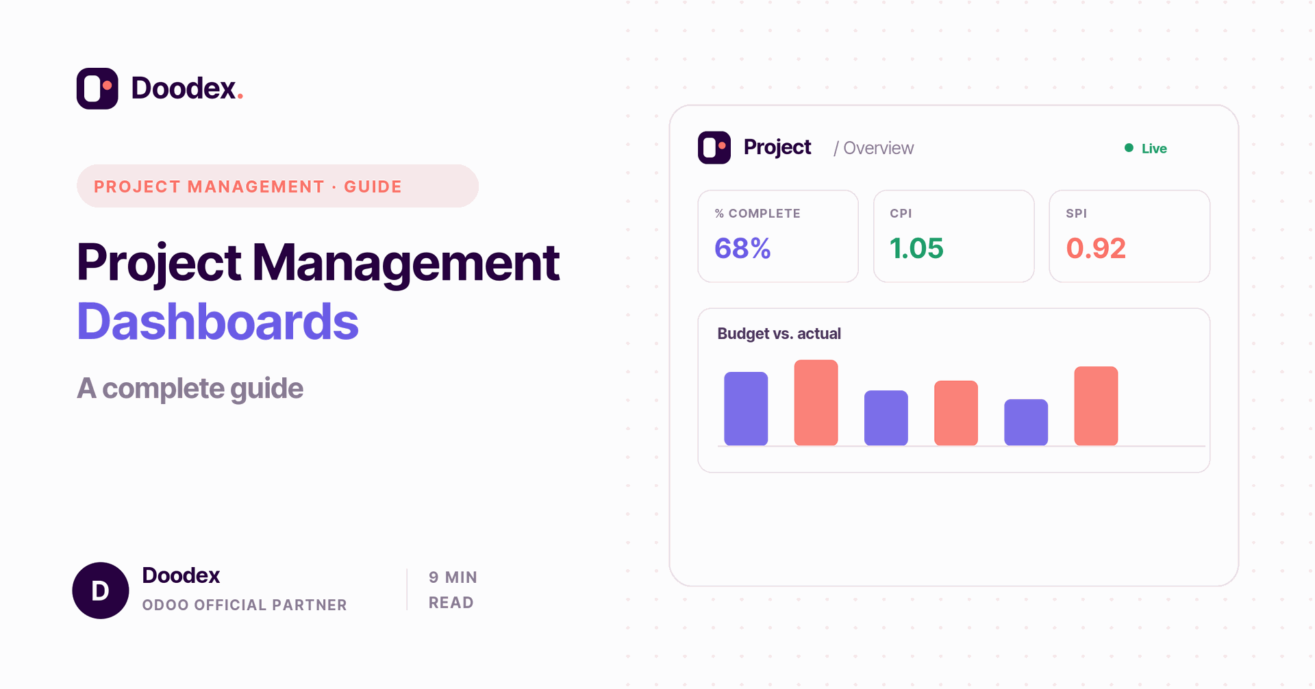 Project management dashboard