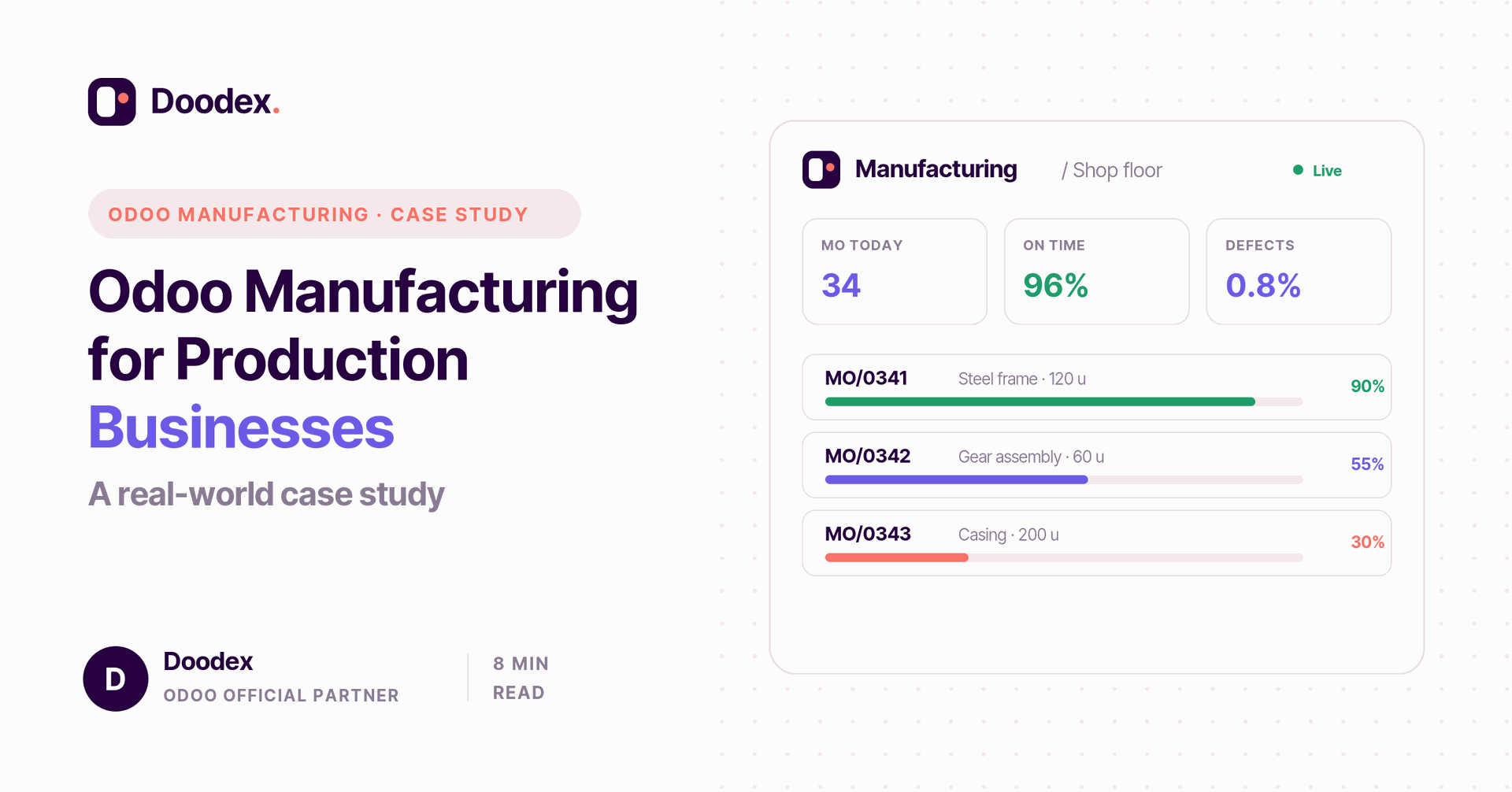 Odoo Manufacturing case study