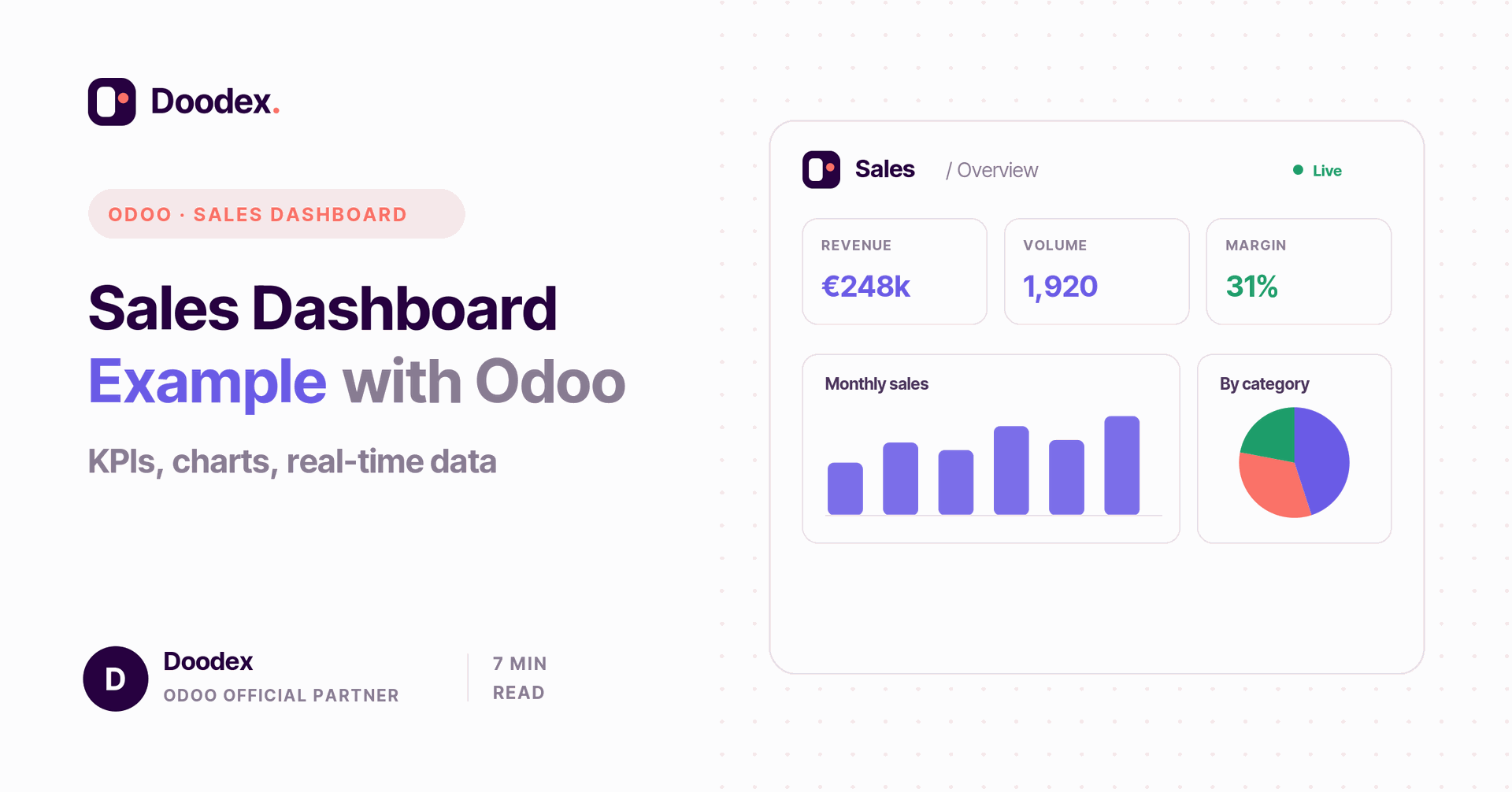 Odoo sales dashboard example