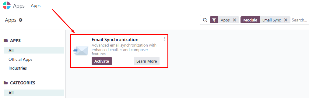 When the Email app appears, click Activate When the Email app appears, click Activate