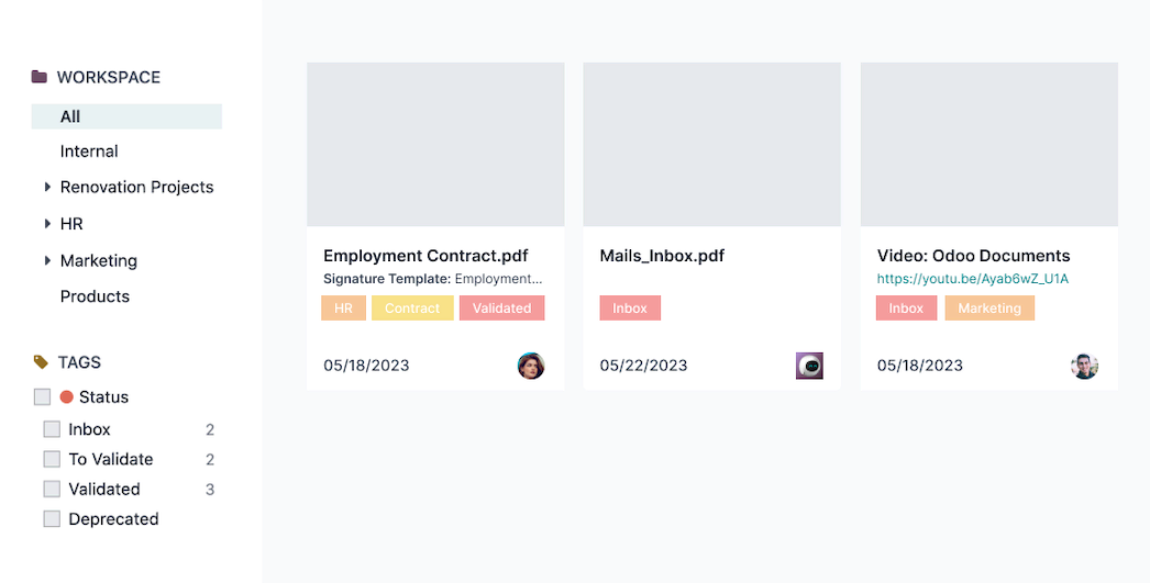 Tracking file example in Odoo